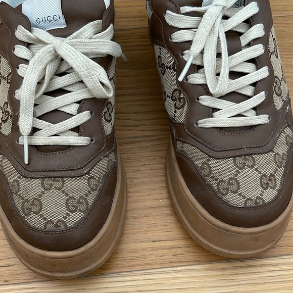 Gucci Brown and Tan Sneakers - Picture 4 of 8